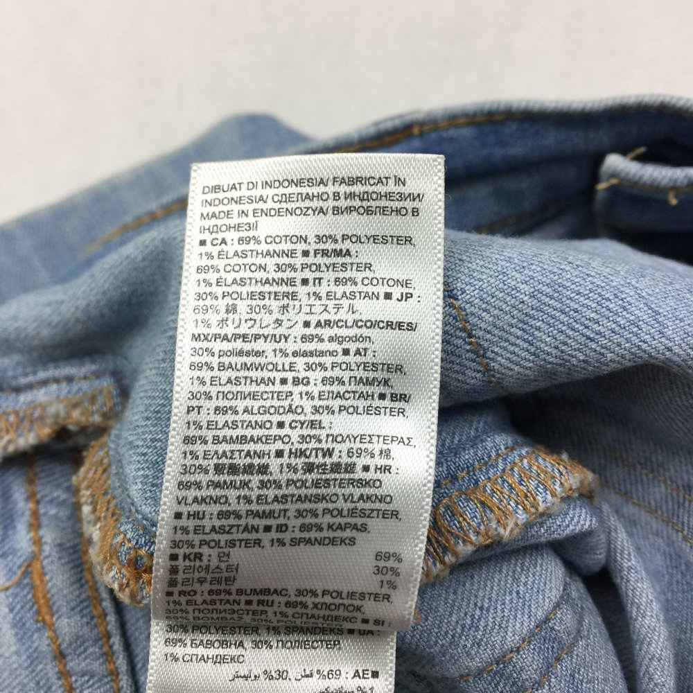 Gap High-Rise Shorts Button Fly Thin Denim - Picture 5 of 8